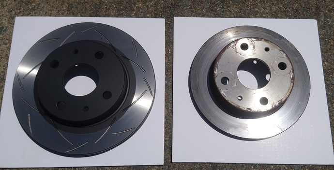 01.03.20 Old rotor vs new (234mm vs 211mm) (2)